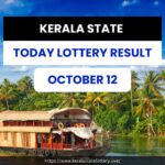 KERALA STATE TODAY LOTTERY RESULT