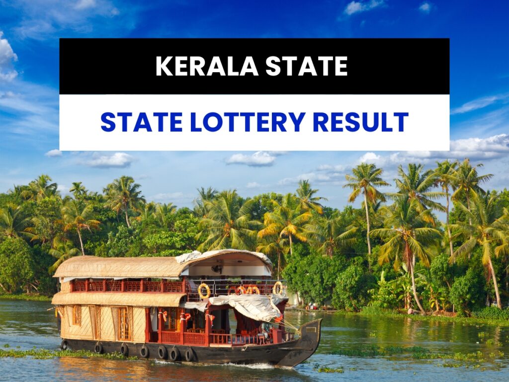 Kerala state lottery result today