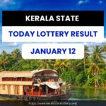 KERALA STATE TODAY LOTTERY RESULT